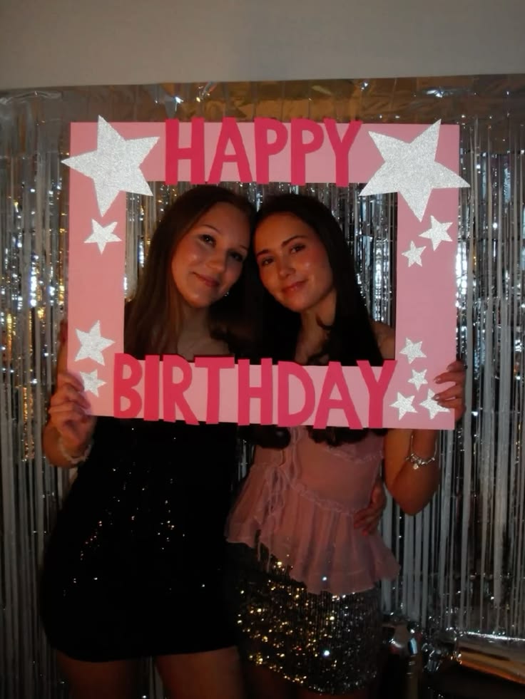 Custom Happy Birthday photo frame prop