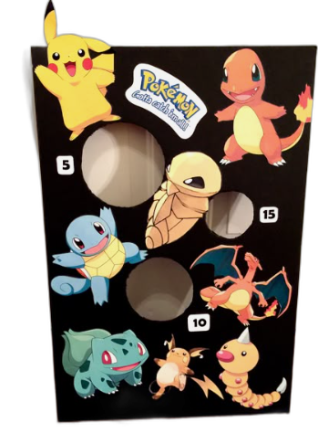 Pokémon bean-bag toss