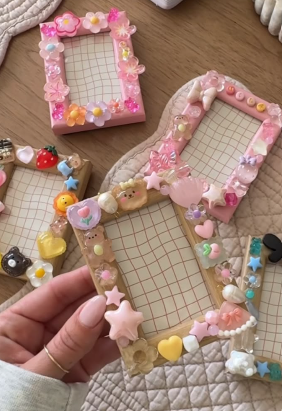Decorated photo frames